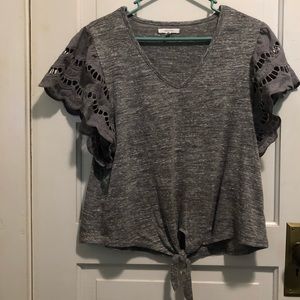Maurices V-Neck Tie Shirt